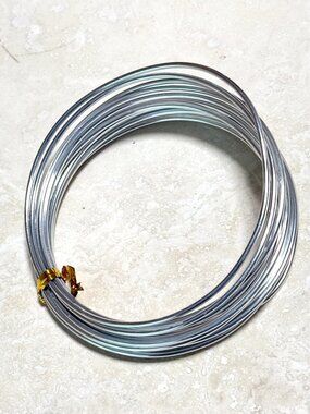 3/$10, 2.5mm Silver Aluminum Wire • Flexible Armature Craft Coil